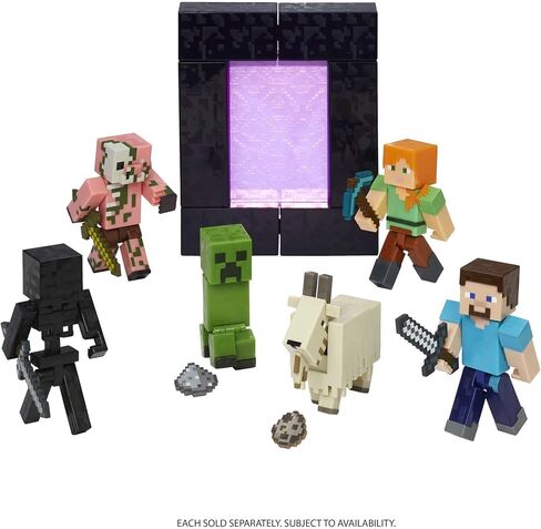 Mattel Minecraft Craft-A-Block Zombie Figure, Authentic Pixelated Video-Game Character, Action Toy to Create, Explore and Survive, Collectible Gift for Fans Age 6 Years and Older in Kuwait