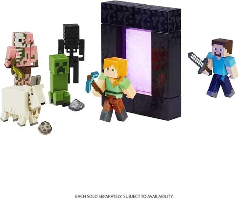 Mattel Minecraft Craft-A-Block Zombie Figure, Authentic Pixelated Video-Game Character, Action Toy to Create, Explore and Survive, Collectible Gift for Fans Age 6 Years and Older in Kuwait
