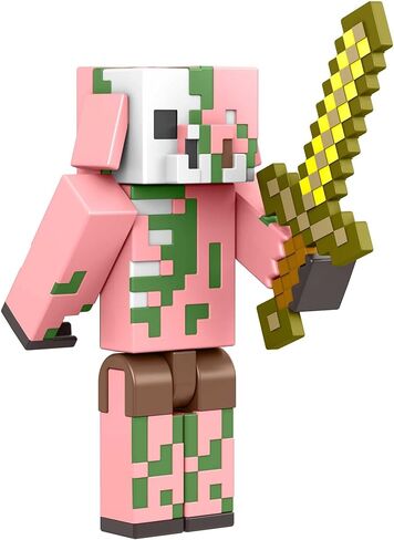 Mattel Minecraft Craft-A-Block Zombie Figure, Authentic Pixelated Video-Game Character, Action Toy to Create, Explore and Survive, Collectible Gift for Fans Age 6 Years and Older in Kuwait