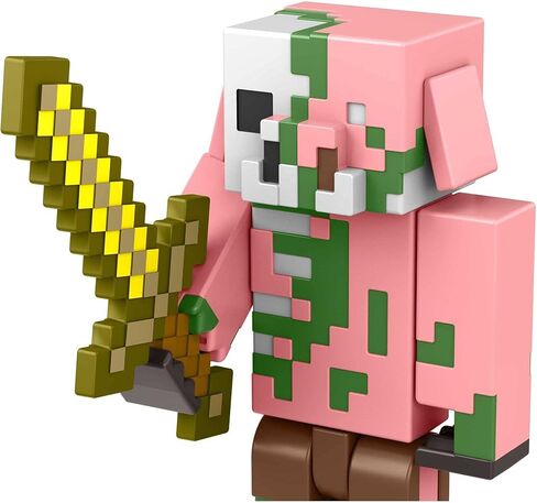 Mattel Minecraft Craft-A-Block Zombie Figure, Authentic Pixelated Video-Game Character, Action Toy to Create, Explore and Survive, Collectible Gift for Fans Age 6 Years and Older in Kuwait