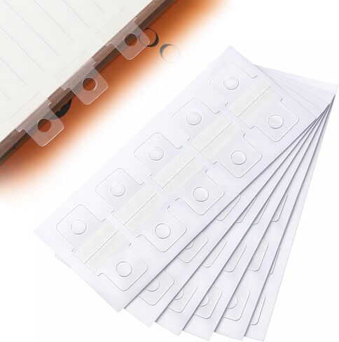 500 Pcs Clear Binder Hole Reinforcement Stickers, Self-Adhesive Binder Refill Sheet Converter Stickers Change No Punched Page to Loose-Leaf Binders Refill Insert for Planner Scrapbooking Office Album in Kuwait