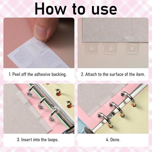 500 Pcs Clear Binder Hole Reinforcement Stickers, Self-Adhesive Binder Refill Sheet Converter Stickers Change No Punched Page to Loose-Leaf Binders Refill Insert for Planner Scrapbooking Office Album in Kuwait