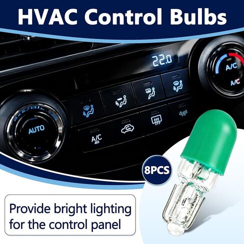 8PCS 90069-98004 HVAC Control Bulbs E74 12V Compatible with Toyota 4Runner Camry Corolla Avalon Sienna RAV4 T100 1984-2003, Replace for 90981-11014, EWG203 in Kuwait