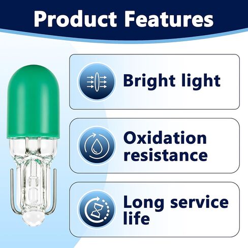 8PCS 90069-98004 HVAC Control Bulbs E74 12V Compatible with Toyota 4Runner Camry Corolla Avalon Sienna RAV4 T100 1984-2003, Replace for 90981-11014, EWG203 in Kuwait