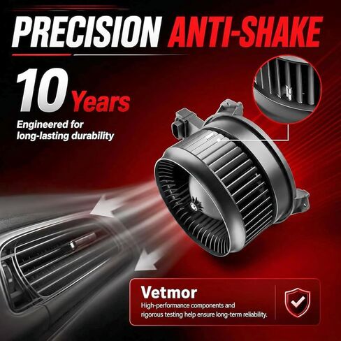 Vetmor® 700191 AC Blower Motor with Fan Fits for 2003 2004 2005 2006 Chevy Silverado 1500 2500 Suburban Avalanche GMC Sierra Yukon Cadillac Escalade HVAC Heater Blower Motor Replaces# 700101, 700191 in Saudi Arabia