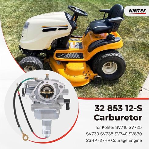 NIMTEK SV710 SV720 Carburetor with 32 083 03-S Air Filter for Kohler SV710 SV725 SV730 SV735 SV740 SV830 23HP -27HP Courage Engine Replace 3285308-S 32 853 12-S in Kuwait