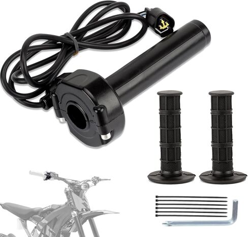 Full Twist Throttle Waterproof Throttle for Surron Light Bee X/S Segway X160/X260 E-Ride Pro Ebike Electric Dirt Bike Quick Response Throttle Kit (Carbon Fiber Style) in Saudi Arabia