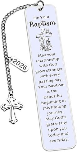 Adult Baptism Gift for Women Men, Catholic Baptism Gifts for Girls Boys, Christening Gifts for Goddaughter Godson Godchild, Bible Bookmarks in Kuwait