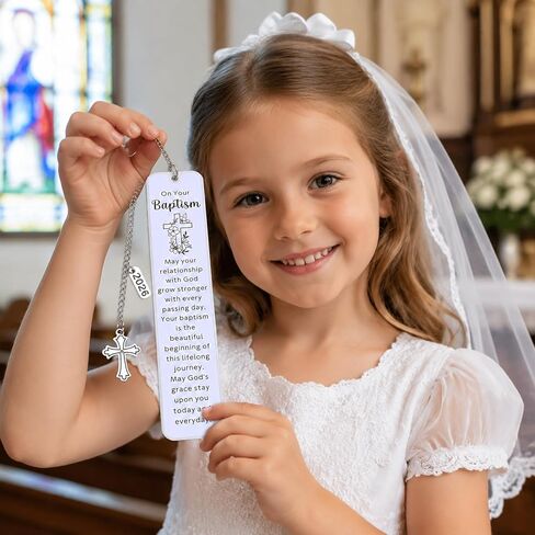 Adult Baptism Gift for Women Men, Catholic Baptism Gifts for Girls Boys, Christening Gifts for Goddaughter Godson Godchild, Bible Bookmarks in Kuwait
