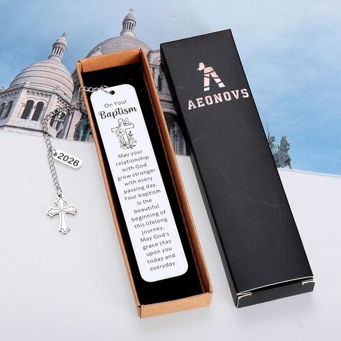 Adult Baptism Gift for Women Men, Catholic Baptism Gifts for Girls Boys, Christening Gifts for Goddaughter Godson Godchild, Bible Bookmarks in Kuwait