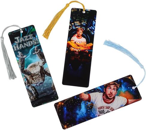 Project Hail Mary Bookmark Set, 3-Pack Novel & Movie IP Merchandise, Ryland Grace & Rocky Jazz Hands Bookmarks with Acrylic Tassels, Sci-Fi Fan Gift for Book Lovers, Students & Andy Weir Fans in Kuwait