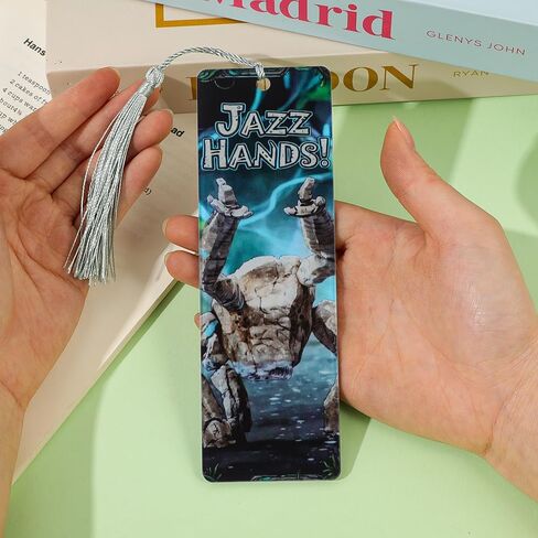 Project Hail Mary Bookmark Set, 3-Pack Novel & Movie IP Merchandise, Ryland Grace & Rocky Jazz Hands Bookmarks with Acrylic Tassels, Sci-Fi Fan Gift for Book Lovers, Students & Andy Weir Fans in Kuwait
