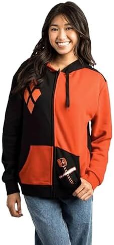 DC Comics Harley Quinn Adult Zip-Up Hoodie in Saudi Arabia