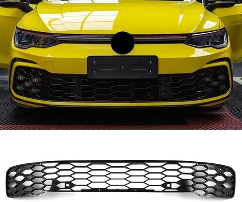 Front Bumper Grill 2021-2023 Accessories Compatible with Vw Golf 8 Mk8 R-Line GTI Sports Version Front Air Inlet Grille Fog Lamp Trim Kits in Kuwait