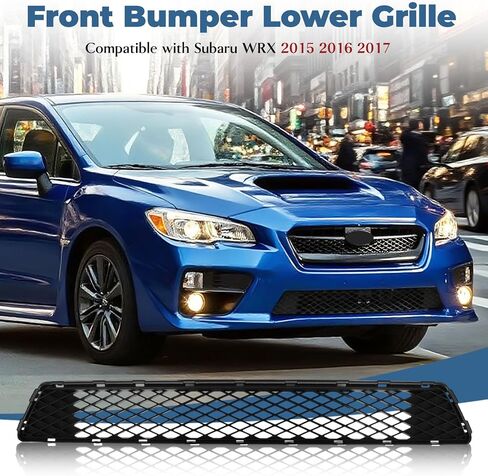 Front Bumper Lower Grille Compatible with Subaru WRX 2015 Automotive Grille Front Bumper Lower Grill Guard, Gloss Black in Saudi Arabia