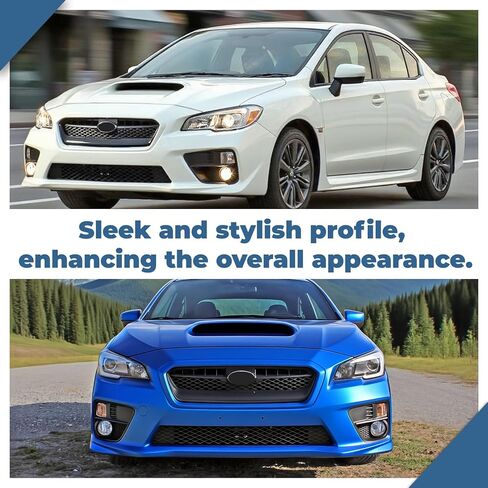 Front Bumper Lower Grille Compatible with Subaru WRX 2015 Automotive Grille Front Bumper Lower Grill Guard, Gloss Black in Saudi Arabia