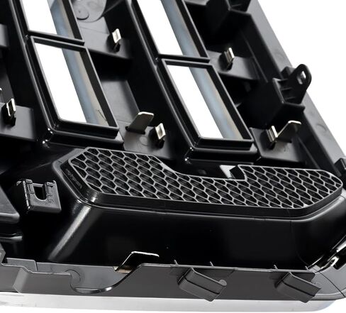 Chrome Front Bumper Grill Compatible with 2015-2017 Ford F-150 F150 XLT Style Truck Grille Assembly Replace for FL3Z8200DA, FL3Z8200AA in Kuwait