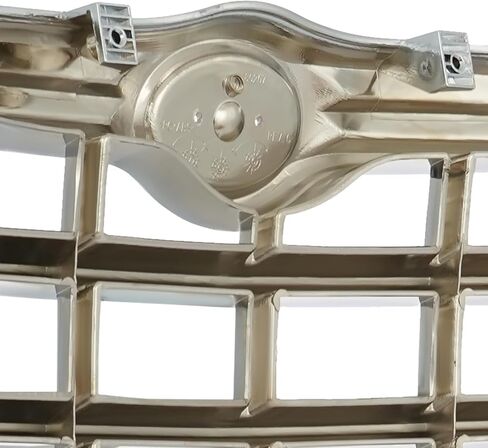 KARPAL Front Bumper Grille Chrome Shell W/Silver Insert Plastic Compatible with 2005-2010 Chrysler 300 Replacement 4805928AC CH1200276 in Kuwait