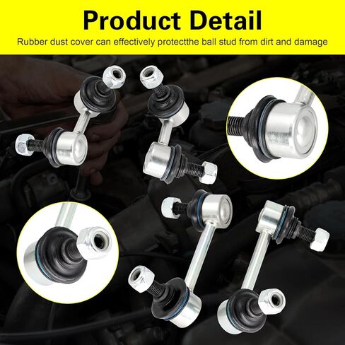 4Pcs Front ＆ Rear Sway Bar Links Kit Stabilizer Bar Links Kit, Compatible with 2002 2003 2004 2005 2006 Honda CR-V, Replace# K90454, K90455, K80369, K80370 in Saudi Arabia