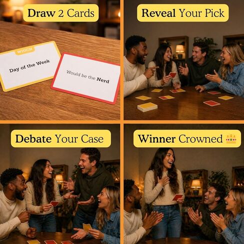 If Things were People – Funny Card Game for Family Game Night, Teens & Adults | Hilarious Debate Party Game for Families, Friends, Date Night & Parties | Easy to Learn | 2+ Players in Saudi Arabia