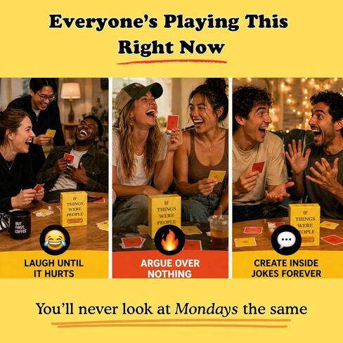 If Things were People – Funny Card Game for Family Game Night, Teens & Adults | Hilarious Debate Party Game for Families, Friends, Date Night & Parties | Easy to Learn | 2+ Players in Saudi Arabia