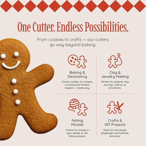 JUST Tiny Star Shape Cutters | Set of 3 Mini Plastic Cutter for Fondant, Clay, Crafts, Icing, Baking(A) (1.25", 0.75", 0.5") in Kuwait