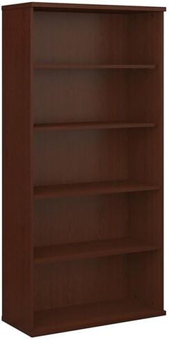 خزانة كتب من سلسلة Bush Business Furniture C بطول 36 وات و5 أرفف بلون الكرز هانسن، ورف تخزين كبير وعرض للكتب للمنزل أو المكتب الاحترافي in Kuwait