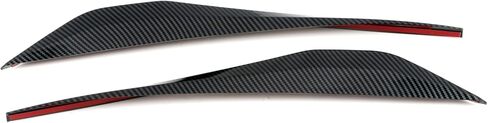 L2R for Chevrolet Corvette C7 (2014-2018) Front Bumper Corner Guard Proteror Cover Trim Carbon Fiber Style ABS Car Exterior Accessories 2 PCS in Saudi Arabia