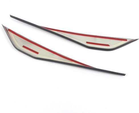 L2R for Chevrolet Corvette C7 (2014-2018) Front Bumper Corner Guard Proteror Cover Trim Carbon Fiber Style ABS Car Exterior Accessories 2 PCS in Saudi Arabia
