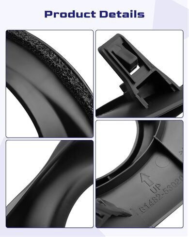Fog Light Bezel Front Bumper Trim Cover Frame Left and Right Fit for Lexus IS250 IS350 2011 2012 2013, Replaces 81482-53020, 1 Pair in Saudi Arabia