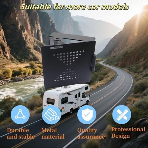 RV Bumper Cap Cover, 2 Pack, Black, Universal Fit, Fits Standard 4 Inch Square Bumpers, Conceals Sewer Hoses, Bolt-On Installation in Saudi Arabia