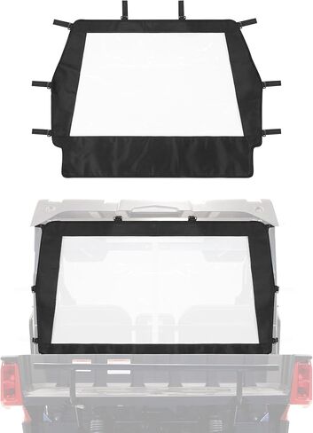ZIDIYORUO UTV Rear Soft PVC Windshield Fits Hisun/Bennche/Massimo 250 Models | Durable 600D Oxford & Adjustable Anti-Slip Straps | Easily Install, Clear Rear Visibility, Block Dirt, Mud, Rain & Scree in Kuwait
