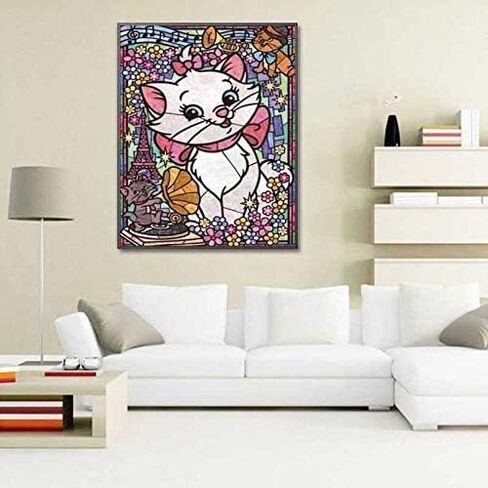Better Selection DIY 5D Diamond Art Kit for Adult, The Aristocats Cat Zootopia Full Drill Embroidery Cross Stitch Picture Supplies Arts Craft for Home Wall Decor Paint 11.8x15.7 inches in Saudi Arabia
