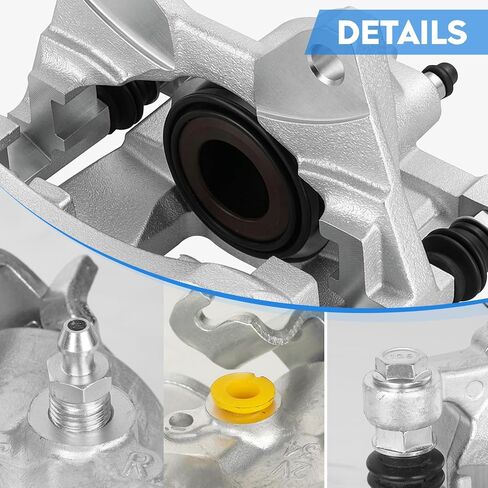Rear Brake Calipers Set for Jeep Wrangler 2007-2017, Liberty 2008-2012, Wrangler JK 2018, for Dodge Nitro 2007-2011, Rear Driver & Passenger Side, Replace #18-B5046 18-B5047, 2PCS w/Bracket in Saudi Arabia