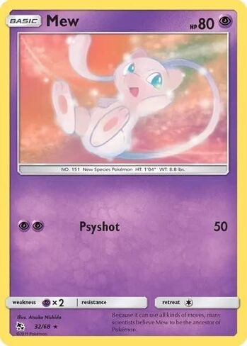 Pokemon - Mew 32/68 - Hidden Fates - Rare - Single Card in Saudi Arabia
