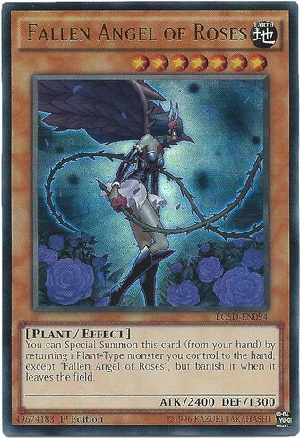 YU-GI-OH! - Fallen Angel of Roses (LC5D-EN094) - Legendary Collection 5D's Mega Pack - 1st Edition - Ultra Rare in Saudi Arabia
