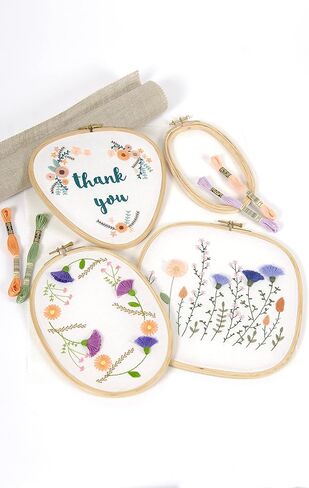 DMC Oval Wooden Embroidery Hoop/Frame - 8 inch in Saudi Arabia