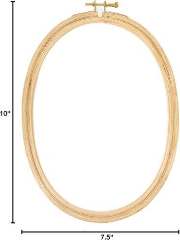 DMC Oval Wooden Embroidery Hoop/Frame - 8 inch in Saudi Arabia