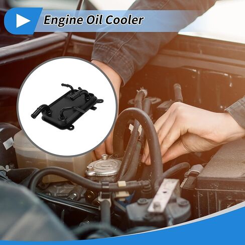 Engine Oil Cooler for Kia Optima 2.4L 16-20,for Hyundai Sonata 2.4L 17-19 Transmission Oil Cooler Trans Cooler No.25620D5000 Aluminum Alloy 1 Set in Saudi Arabia