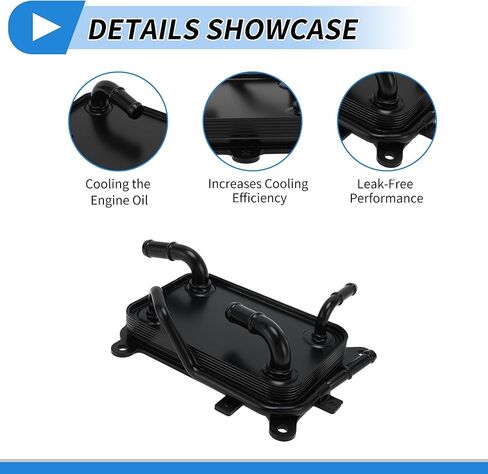 Engine Oil Cooler for Kia Optima 2.4L 16-20,for Hyundai Sonata 2.4L 17-19 Transmission Oil Cooler Trans Cooler No.25620D5000 Aluminum Alloy 1 Set in Saudi Arabia