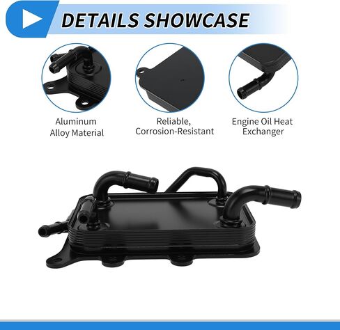 Engine Oil Cooler for Kia Optima 2.4L 16-20,for Hyundai Sonata 2.4L 17-19 Transmission Oil Cooler Trans Cooler No.25620D5000 Aluminum Alloy 1 Set in Saudi Arabia