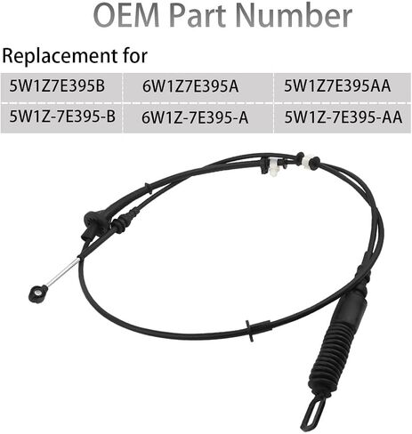 Automatic Shift Control Cable Compatible with Ford Crown Victoria Lincoln Town Car Mercury Grand Marquis 2005-2011 4.6L V8 Gear Shift Cable 6W1Z7E395A 5W1Z7E395AA 5W1Z7E395B in Saudi Arabia