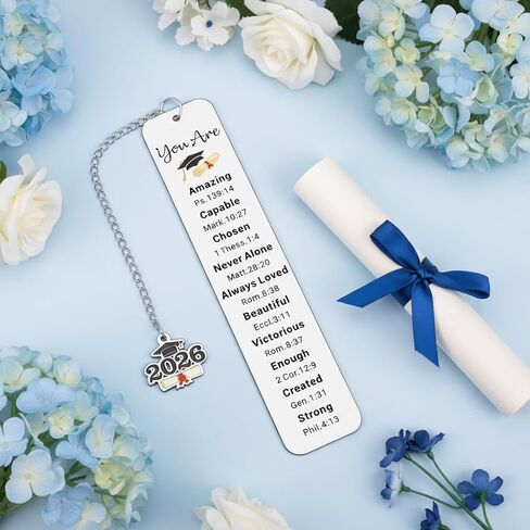 2026 High School Graduation Gifts for Her Him, Class of 2026 Bookmark, Christian Graduation Bookmarks for Girls Boys, 5th 8th Grade Graduations for Student, Senior Night Gift Senior 2026 in Kuwait