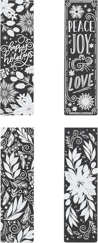 Brea Reese Scratch Art Bookmarks Kit - Snowflakes, 10 Holiday Designs, Dual-Tip Stylus, Metallic Winter DIY Toy Craft Set, Handmade Gift Idea for Adults in Saudi Arabia