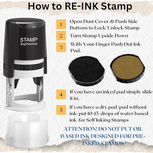 stampexpression - Paw Print Dog Lover Custom Return Address Stamp - Self Inking. Personalized Rubber Stamp with Lines of Text (A-76314) in Kuwait