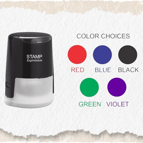 stampexpression - Paw Print Dog Lover Custom Return Address Stamp - Self Inking. Personalized Rubber Stamp with Lines of Text (A-76314) in Kuwait