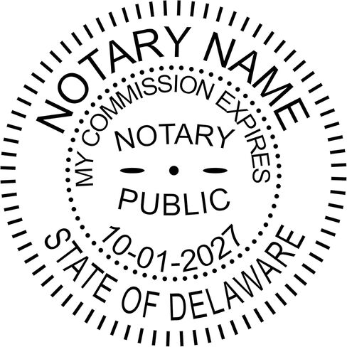 Delaware Notary Seal Embosser | Premium (Purple) in Kuwait