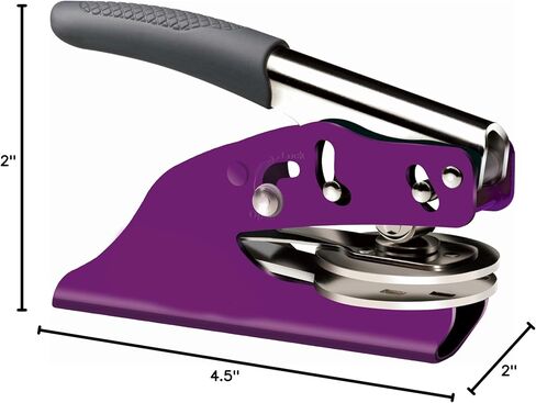Washington Notary Seal Embosser Bundle with Round Self Inking Stamp | (Purple, 2-Items) in Kuwait