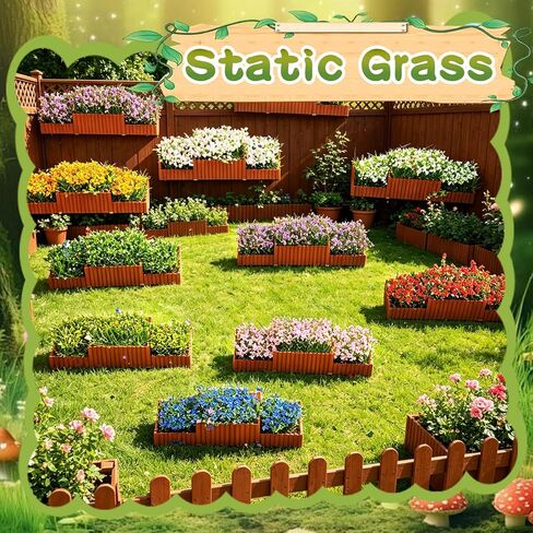 Warmtree 11 Pcs Miniature Flower Bed Model,1:100 Scale Resin Flower Beds in Mixed Colors, Static Grass Tufts for Train Layouts, Diorama Scenery, Garden Landscapes & Architectural Models in Kuwait