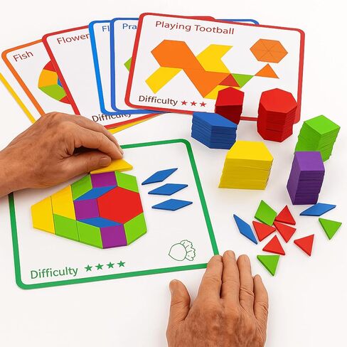 Dementia Activities for Seniors, Wooden Puzzle Matching Game for Elderly Adults, Memory Games for Seniors with Dementia, Alzheimers Products, Colorful Visual Cognitive Therapy Gift in Kuwait